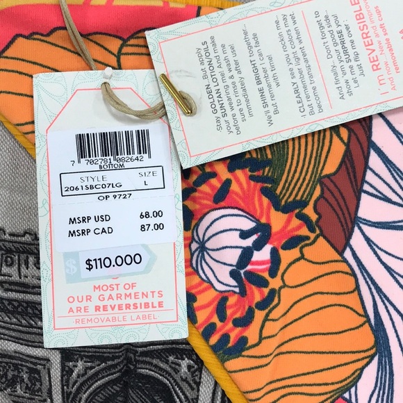 🎁 Maaji Split Reversible Bikini Bottoms - Picture 7 of 7